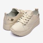 Pantofi piele dama FJ305-3, Bej - imagine 5