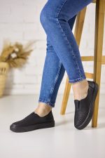 Pantofi piele dama JS705-1, Negru - imagine 3