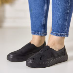 Pantofi piele dama JS705-1, Negru