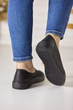 Pantofi piele dama JS705-1, Negru - imagine 4