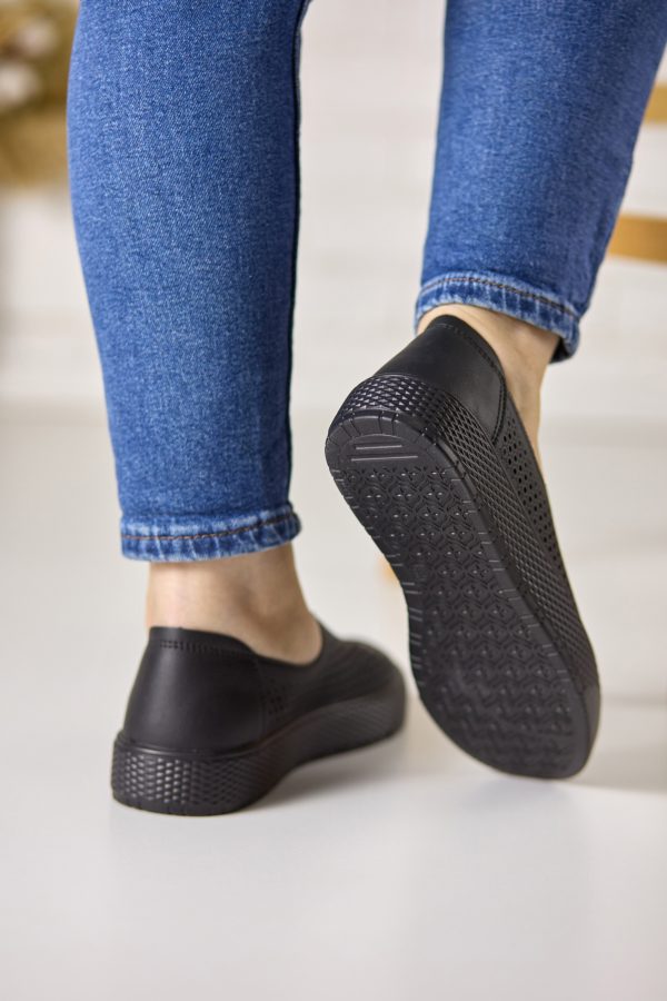 Pantofi piele dama JS705-1, Negru - imagine 4