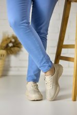 Pantofi piele dama FL965-3, Bej - imagine 2