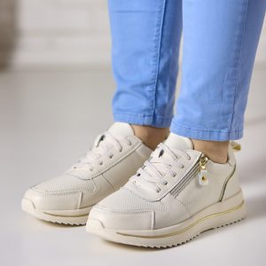 Pantofi piele dama FJ302-3, Bej