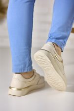 Pantofi piele dama FL967-3, Bej - imagine 4