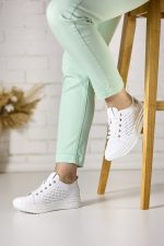 Pantofi piele dama FJ305-2, Alb - imagine 3