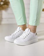 Pantofi piele dama FJ305-2, Alb