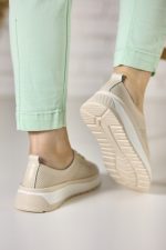 Pantofi piele dama FL957-3, Bej - imagine 4