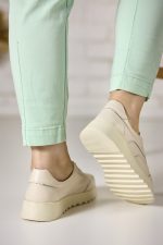 Pantofi piele dama FL963-3, Bej - imagine 5
