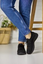 Pantofi sport dama  LL23189, Negru - imagine 3