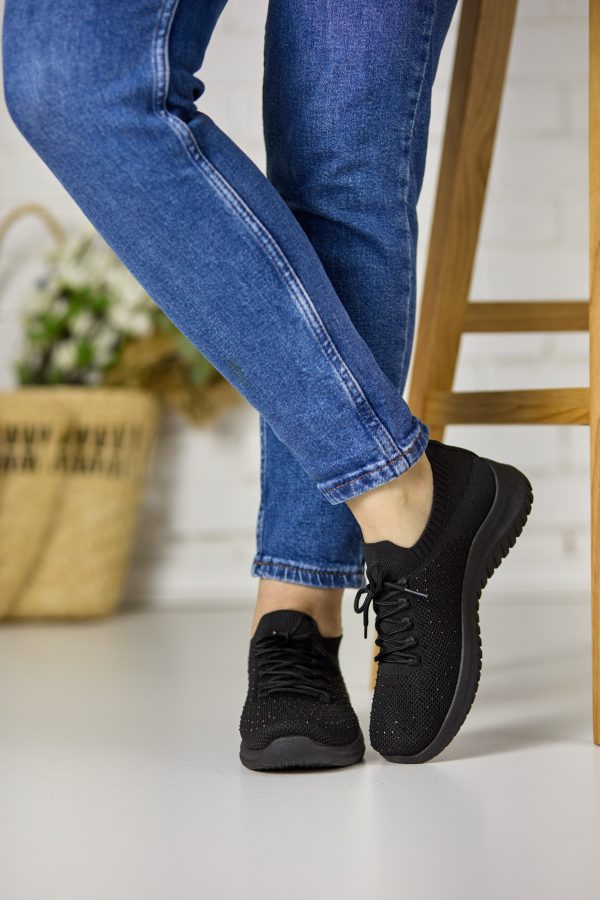 Pantofi sport dama  LL23189, Negru - imagine 3