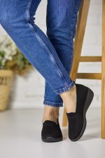 Pantofi dama plasa XY2888-1, Negru - imagine 3