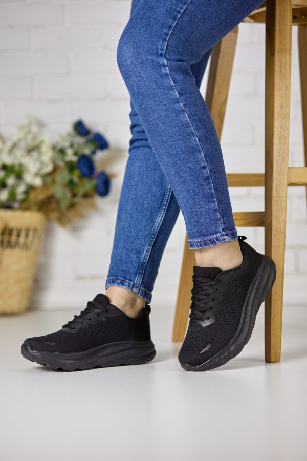 Pantofi sport dama W014319, Negru - imagine 2