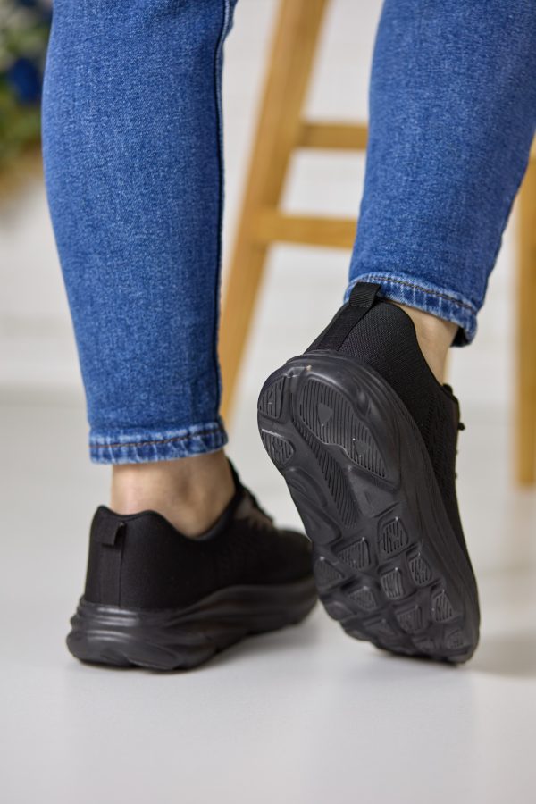 Pantofi sport dama W014319, Negru - imagine 4