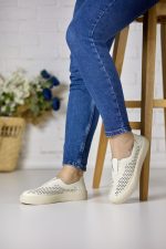 Pantofi piele dama JS705-3, Bej - imagine 2