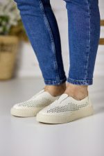 Pantofi piele dama JS705-3, Bej