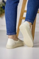 Pantofi piele dama JS705-3, Bej - imagine 4