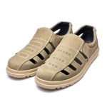 Sandale barbati Tellus 05-14, Kaki - imagine 3