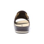 Papuci piele barbati Tellus 30-01, Cafeniu - imagine 8