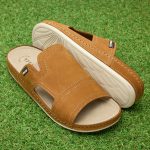 Papuci piele barbati Tellus 30-01, Maro