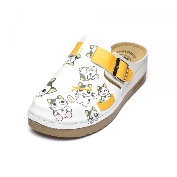 Saboti medicali dama 154216, Pisicuţe galbene - imagine 6