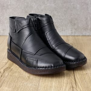 Ghete piele dama W043234, Negru