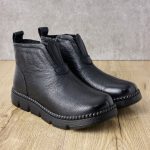 Ghete piele dama W043256, Negru