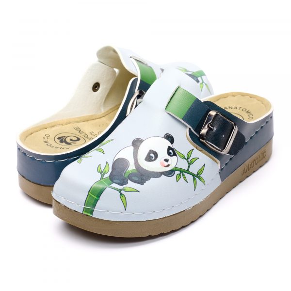 Saboti medicali dama 154212, Panda alb - imagine 3