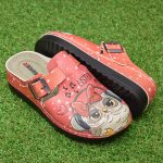 Saboti medicali dama 154726, Bufniţe roșu