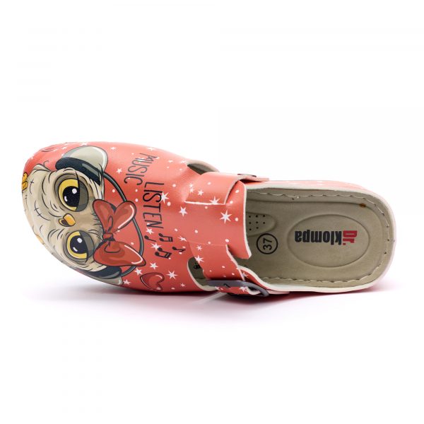 Saboti medicali dama 154726, Bufniţe roșu - imagine 7