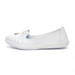 Pantofi piele “Tellus” 72-01, Alb - imagine 5