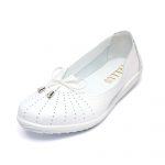 Pantofi piele “Tellus” 72-01, Alb - imagine 6