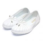 Pantofi piele “Tellus” 72-01, Alb - imagine 2