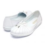 Pantofi piele “Tellus” 72-01, Alb - imagine 3