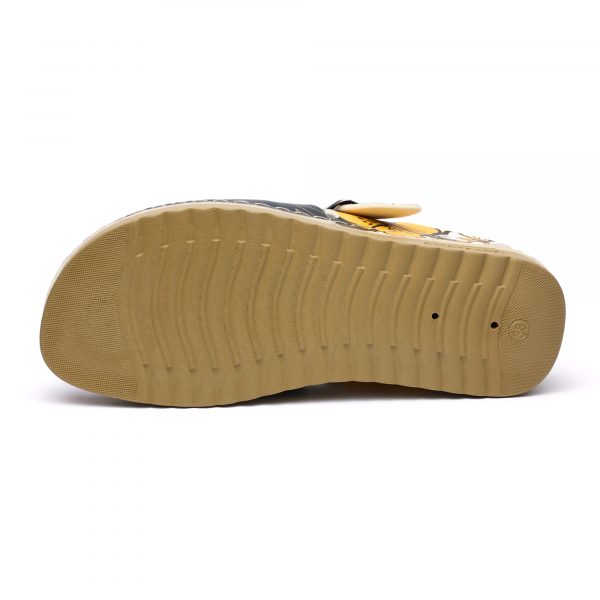 Saboti medicali dama 154950, Flori negru - imagine 9