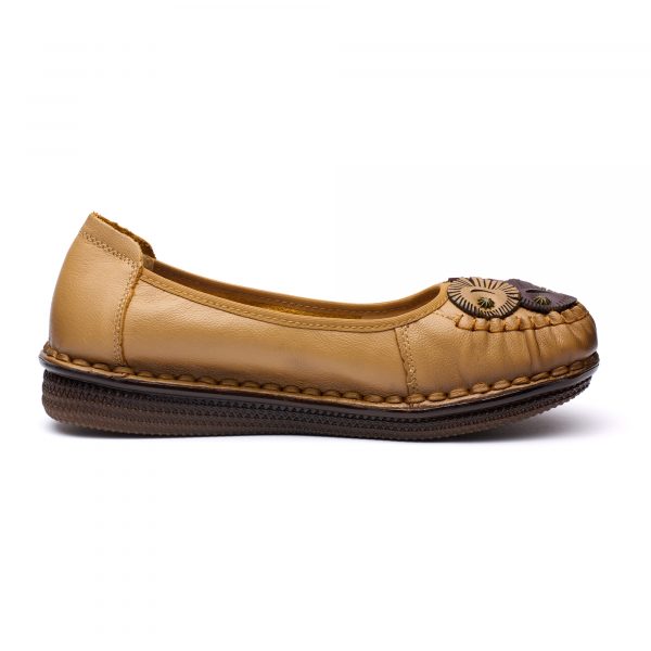 Pantofi piele dama W043309, Maro - imagine 4