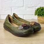 Pantofi piele dama W043309, Verde