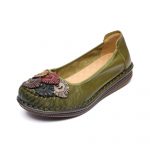 Pantofi piele dama W043309, Verde - imagine 6