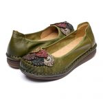 Pantofi piele dama W043309, Verde - imagine 2