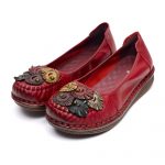 Pantofi piele dama W043309, Rosu - imagine 3