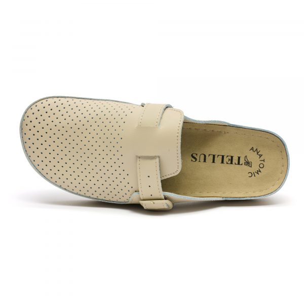 Saboti medicali piele dama "Tellus" 25-061, Bej - imagine 7