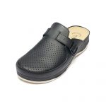 Saboti medicali piele dama "Tellus" 25-061, Negru - imagine 6