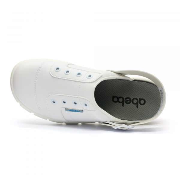 Saboti medicali Abeba premium din piele 7360, Alb - imagine 6