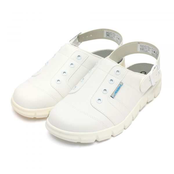 Saboti medicali Abeba premium din piele 7360, Alb - imagine 2
