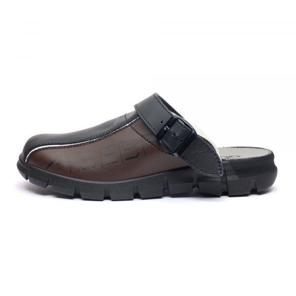 Saboti medicali Abeba premium din piele 7315B, Maro - imagine 3