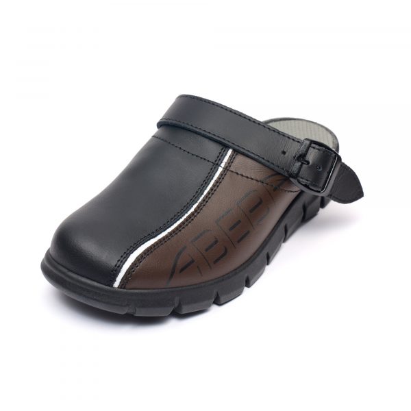 Saboti medicali Abeba premium din piele 7315B, Maro - imagine 5