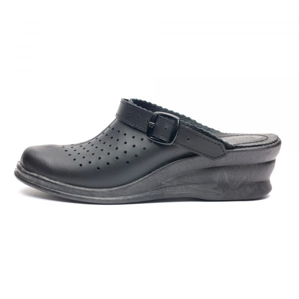 Saboti medicali piele “Tellus” 50-08/02, Negru - imagine 5