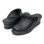 Saboti medicali piele “Tellus” 50-08/02, Negru - imagine 2