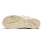 Saboti medicali piele dama "Tellus" 25-062, Alb cu flori - imagine 9