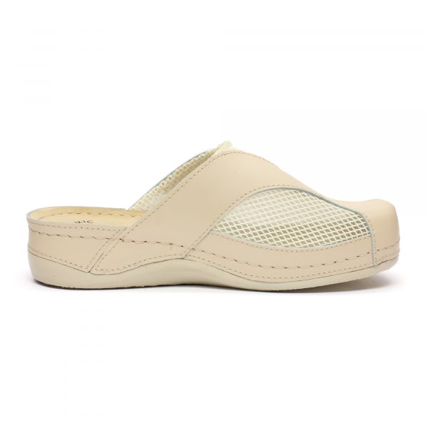 Saboti medicali piele dama "Tellus" 25-062, Bej - imagine 6