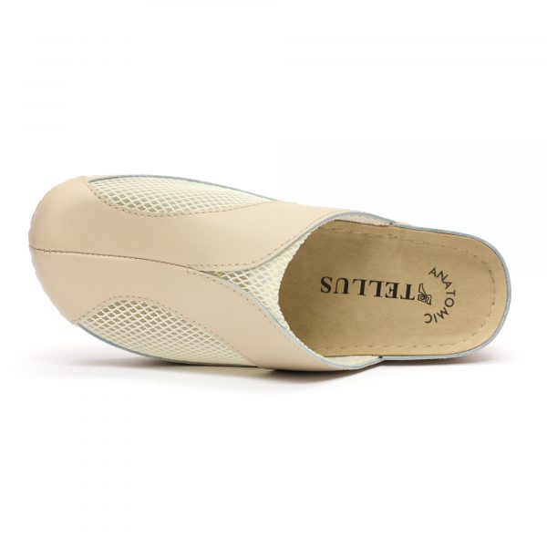 Saboti medicali piele dama "Tellus" 25-062, Bej - imagine 7